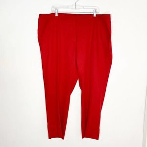 Amanda & Chelsea Red Modern Fit Career Workwear Dress Pants New Size 22W